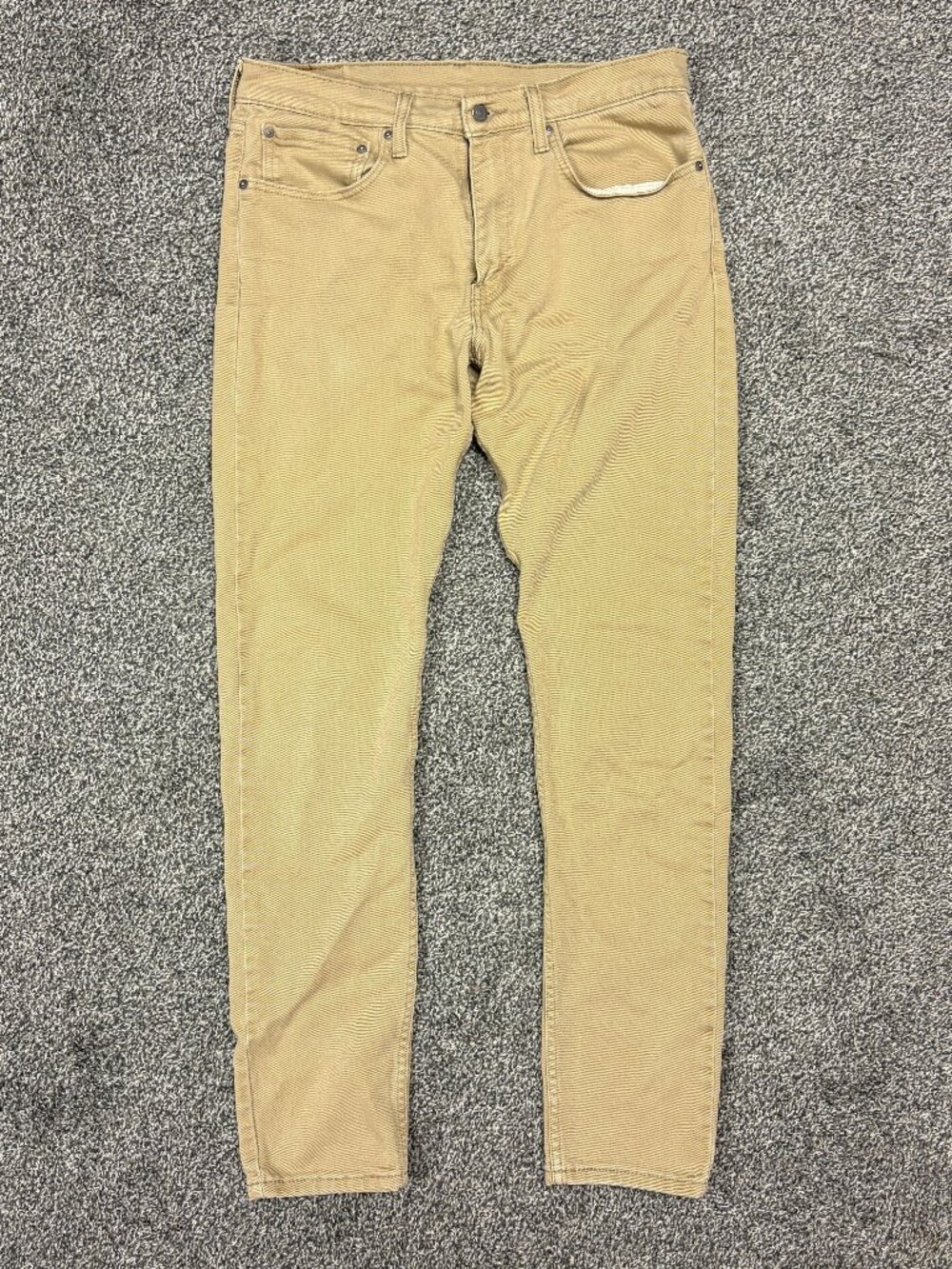 Levi's 512 Slim Taper Khaki/Tan Pants Jeans, Size 34x34